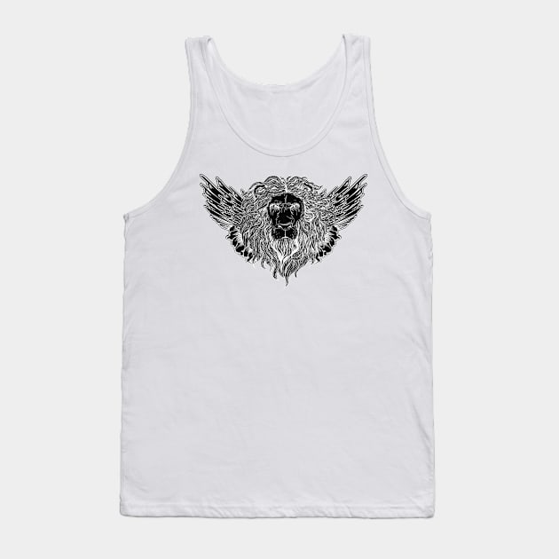 Lion with wings Tank Top by peace and love